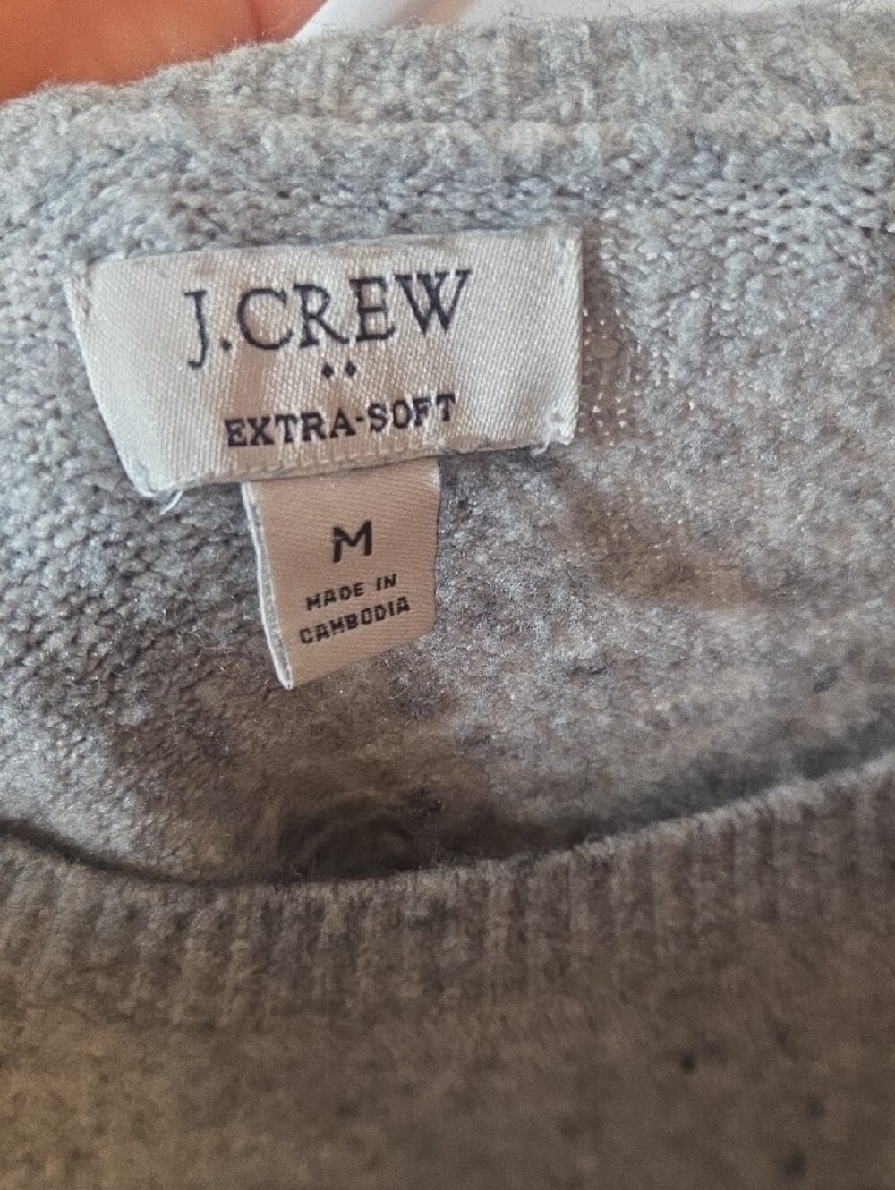 J. Crew Womens Heather Gray Crewneck Sweater Size Medium - Picture 4 of 7